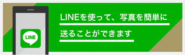 LINEを使って、写真を簡単に送ることができます